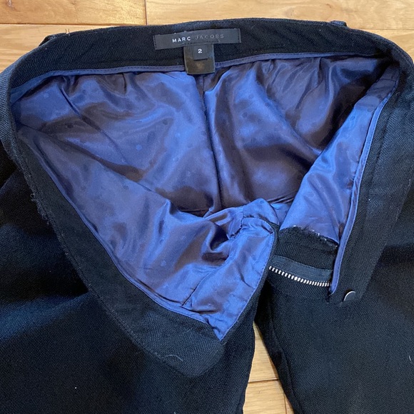 Marc Jacobs Wide Leg Wool Dress Pants in Black size 2 - Picture 3 of 16